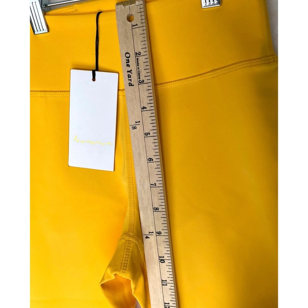 Revolve Lovewave Sz XS Yellow Luka Active Wear Pants Yoga Leggings - Picture 5 of 11